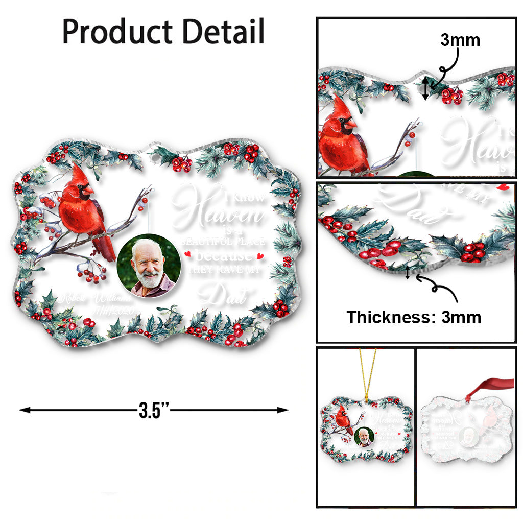 Je suis toujours avec toi - Ornement commémoratif transparent personnalisé