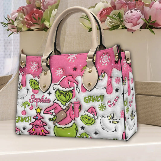 Sac à main en cuir personnalisé avec n'importe quel nom