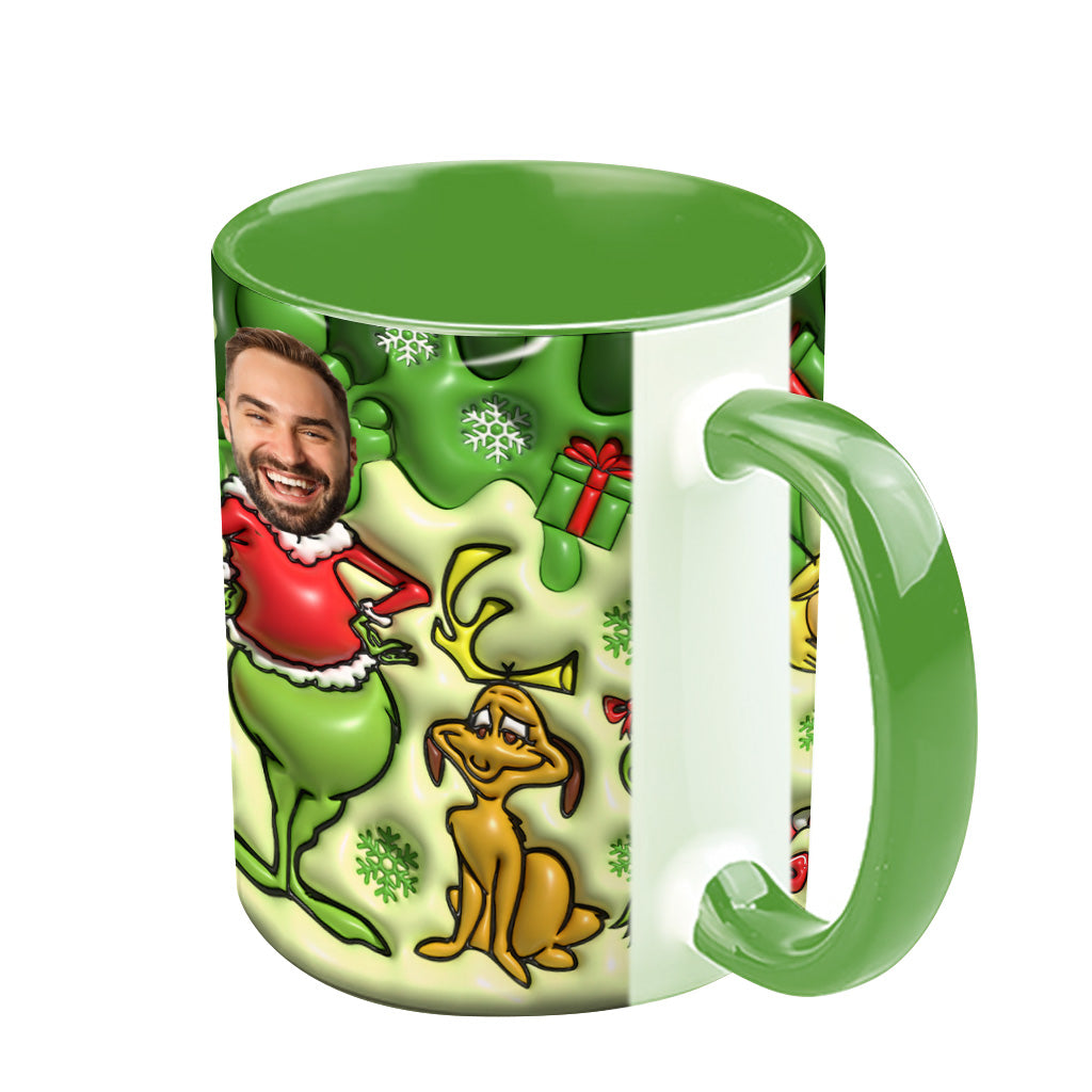Joyeux Grinchmas - Mug personnalisé avec étole de Noël