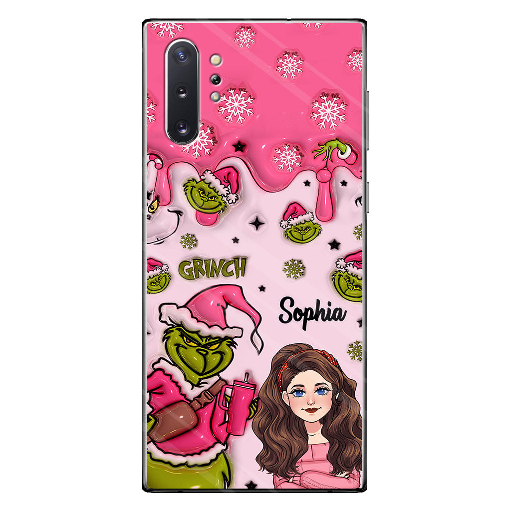 Coque de téléphone personnalisée « Étole de Noël » à l'époque du Grinch