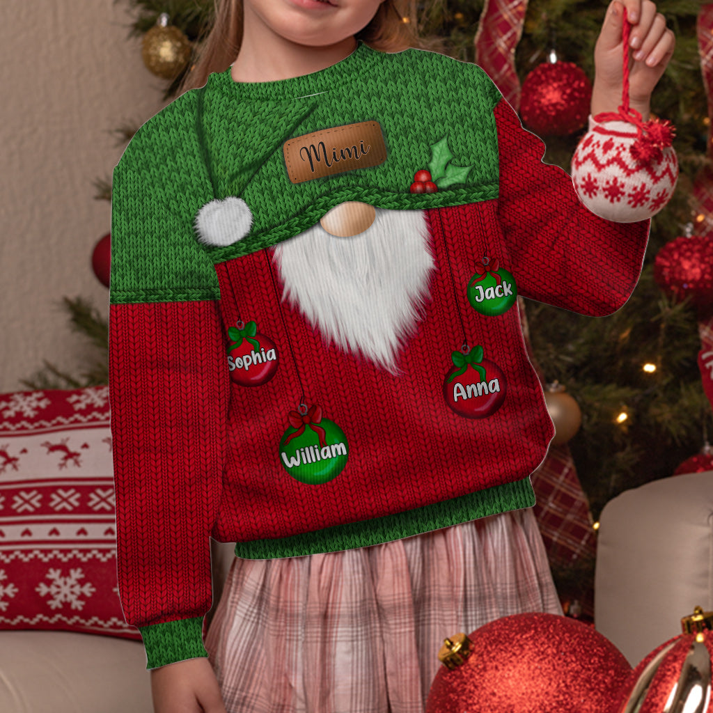 Meilleure grand-mère du monde - Pull moche personnalisé pour grand-mère