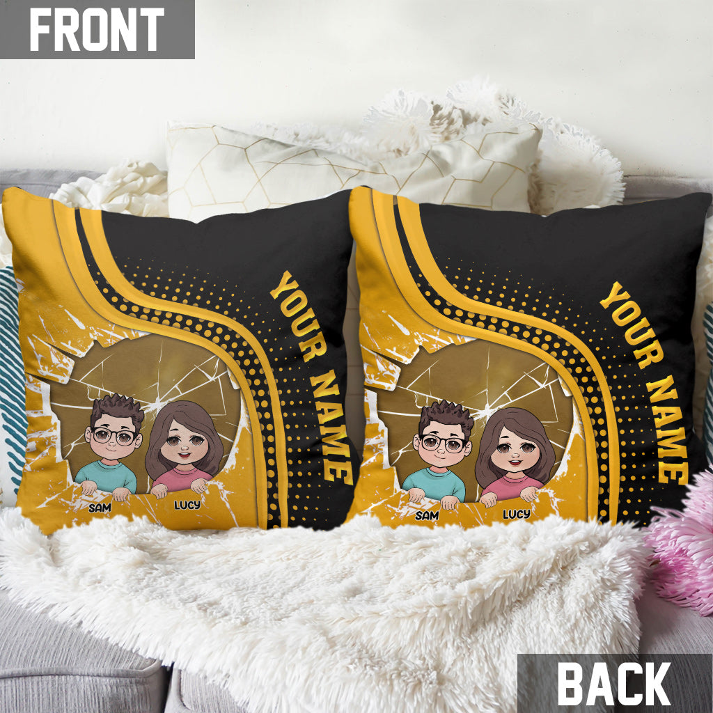 Best Dad Ever - Personalized Father Throw Pillow