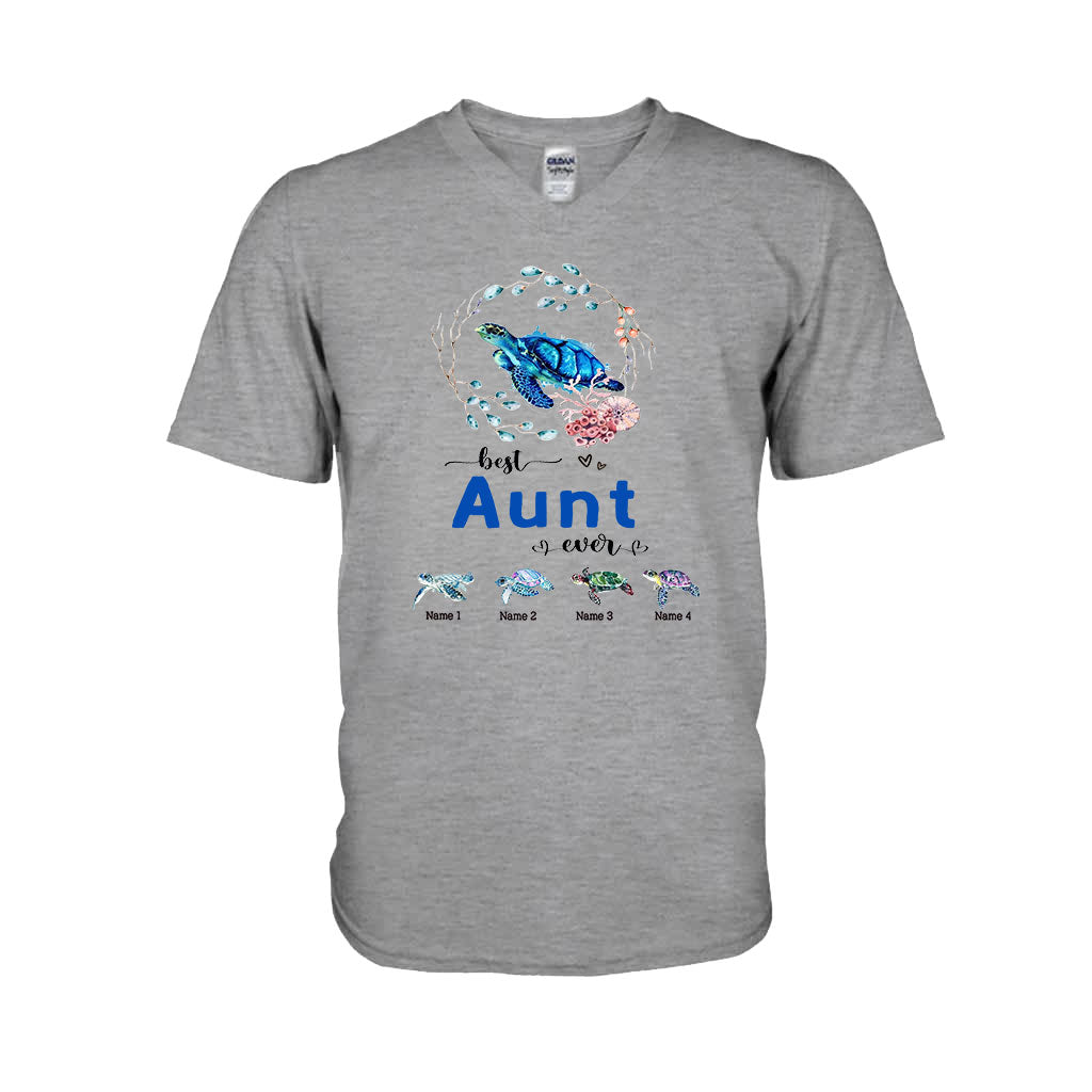 Meilleure mamie du monde - Cadeau tortue pour grand-mère, grand-père, maman, papa, oncle, tante - T-shirt et sweat à capuche personnalisés