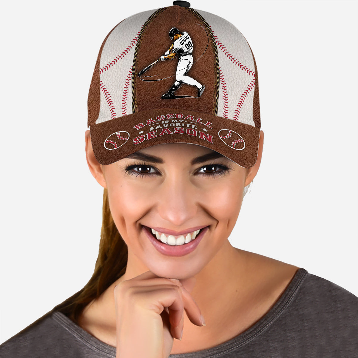 Le baseball est ma saison préférée - Casquette de baseball classique personnalisée
