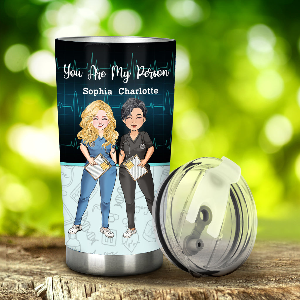 Le travail a fait de nous des collègues - Gobelet isotherme personnalisé pour infirmières