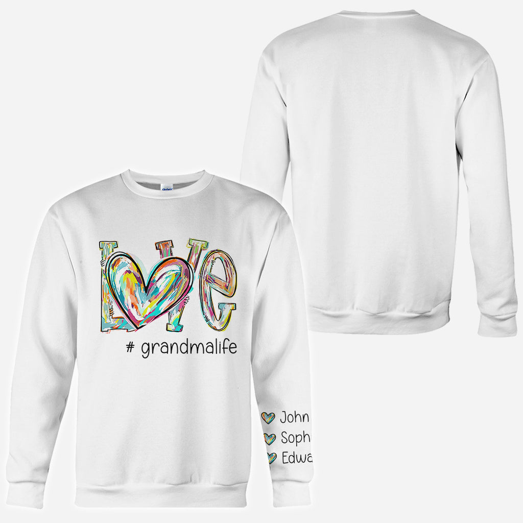 T-shirt personnalisé « J’aime mamie »