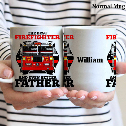 Le meilleur pompier - Mug personnalisé pour pompier