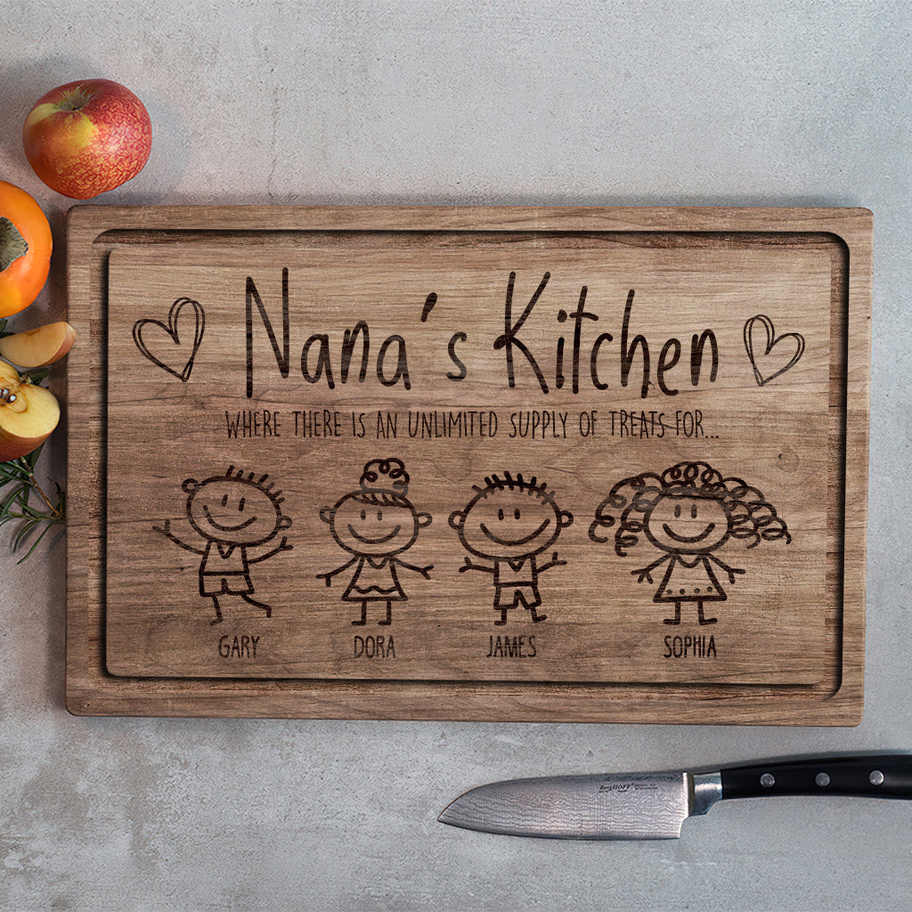 Grandma's Kitchen - Gift for grandma - Personalized Cutting Board