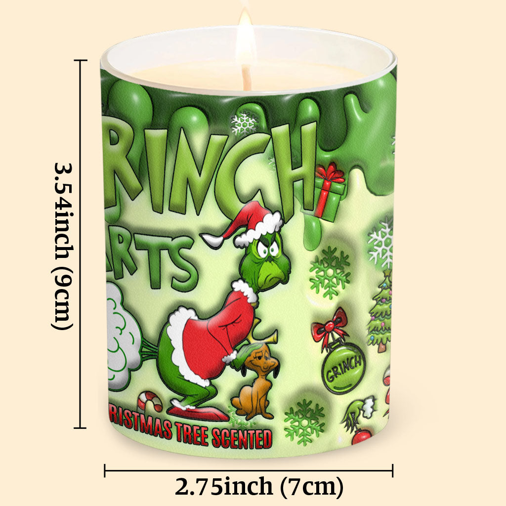 Bougie parfumée sapin de Noël - Étole Christmas Candle avec couvercle en bois
