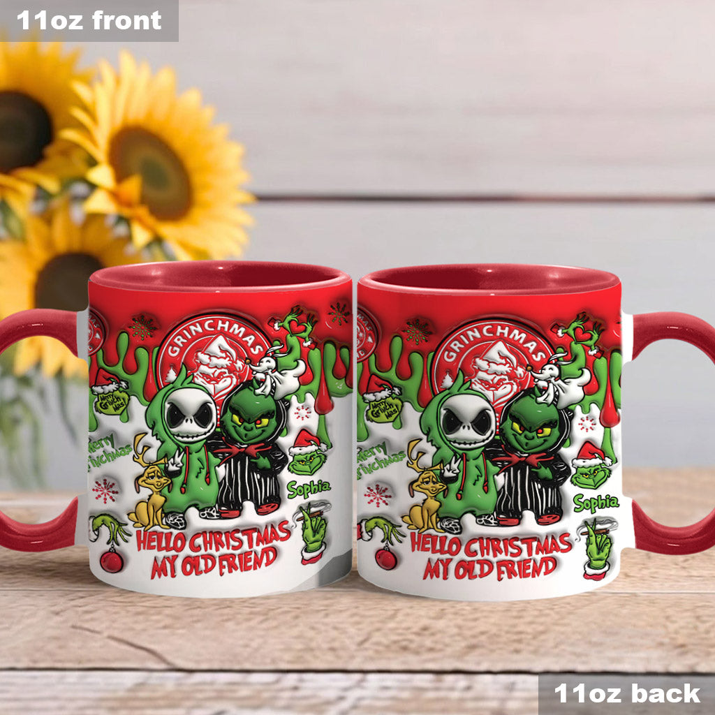 Hello Christmas My Old Friend - Personalized Stole Christmas Accent Mug