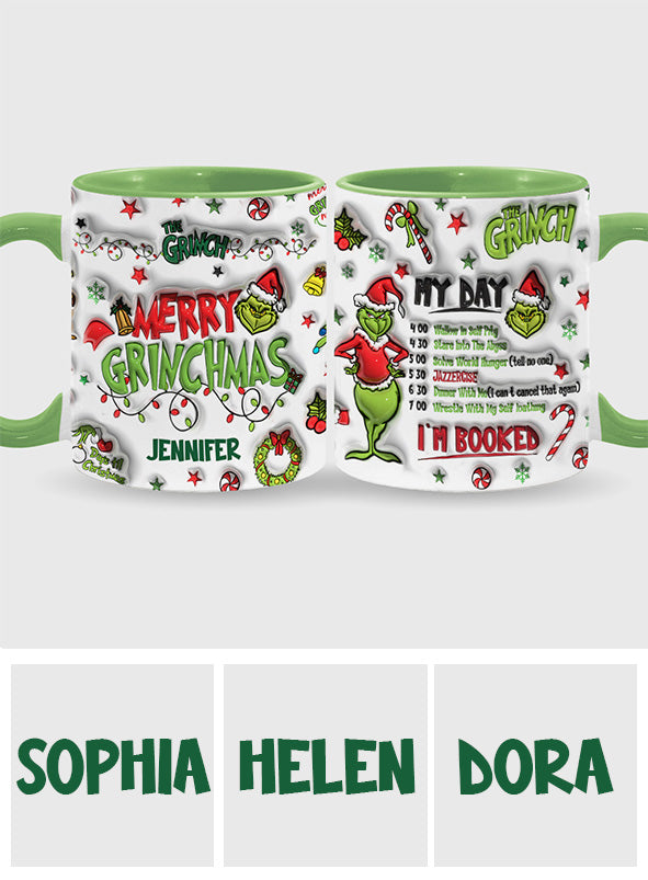 Je suis réservé(e) - Mug de Noël personnalisé avec étole