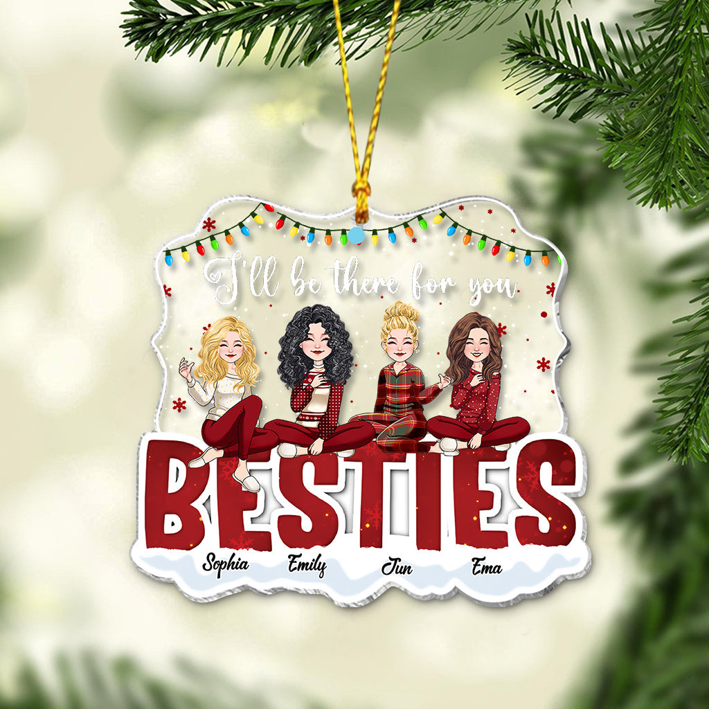 Je serai là pour toi - Ornement transparent personnalisé pour ma meilleure amie