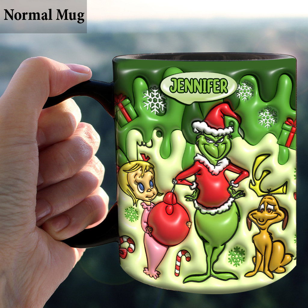 Merry Grinchmas - Personalized Stole Christmas Mug