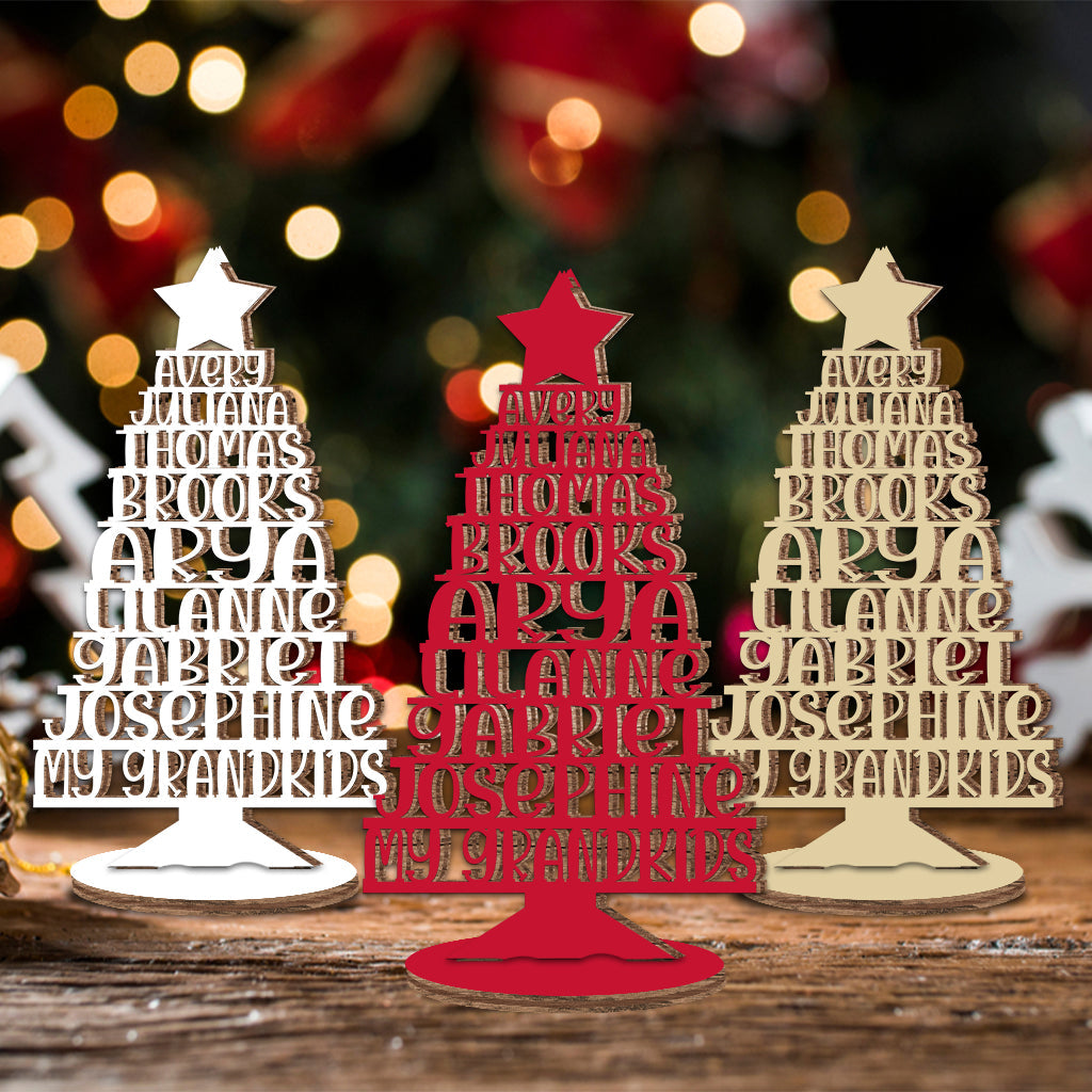 My Grandkids - Gift for grandma - Personalized Freestanding Wood Plaque