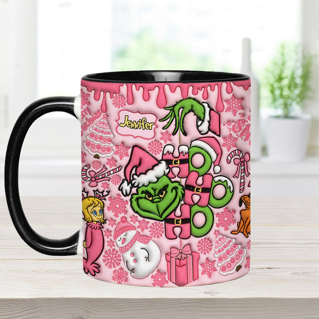 Merry Grinchmas - Personalized Stole Christmas Accent Mug