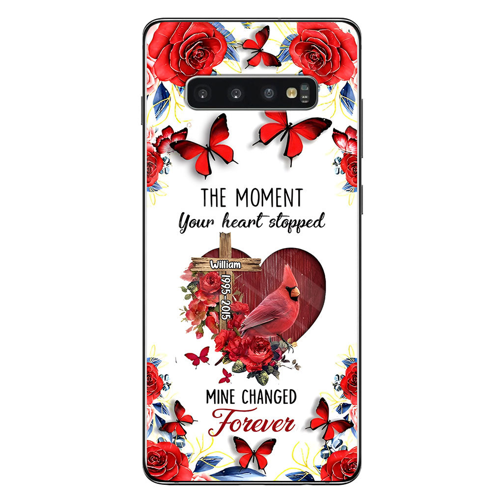 The Moment Your Heart Stopped - Personalized Memorial Phone Case