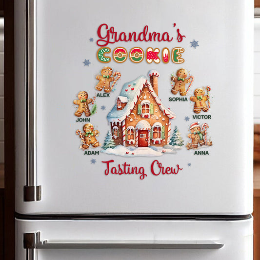 Grandma’s Cookies Tasting Crew - Personalized Grandma Decal Die Cut