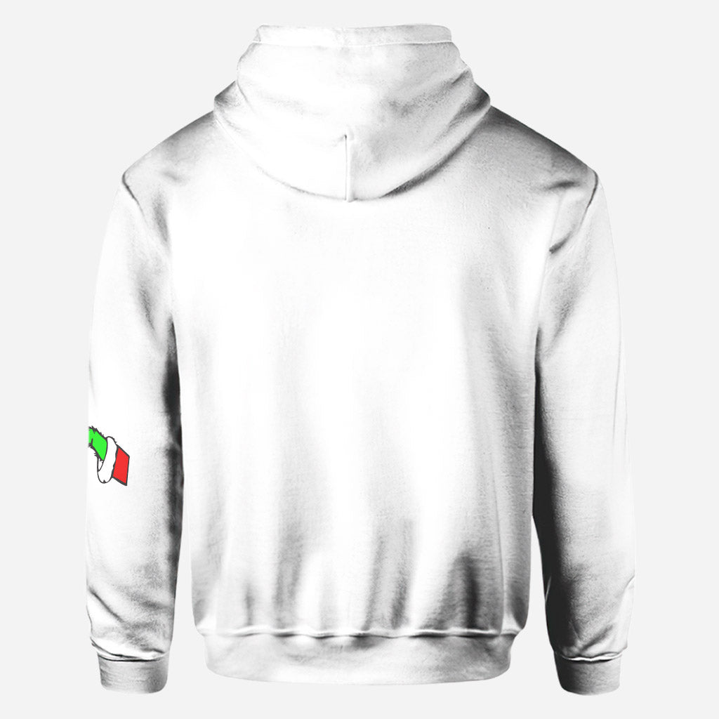 Sweat à capuche de Noël personnalisé pour maman - T-shirt de Noël personnalisé avec étole intégrale