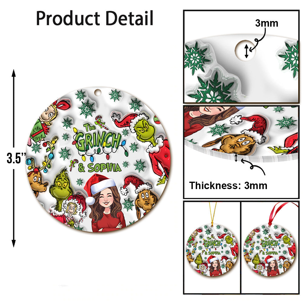 Joyeux Noël - Ornement de Noël personnalisé en forme d'étole