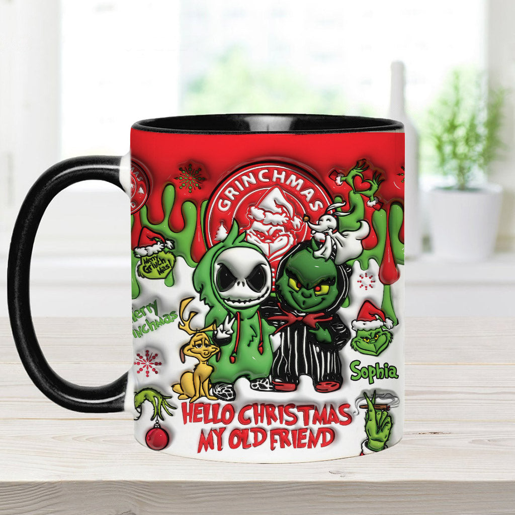 Hello Christmas My Old Friend - Personalized Stole Christmas Accent Mug