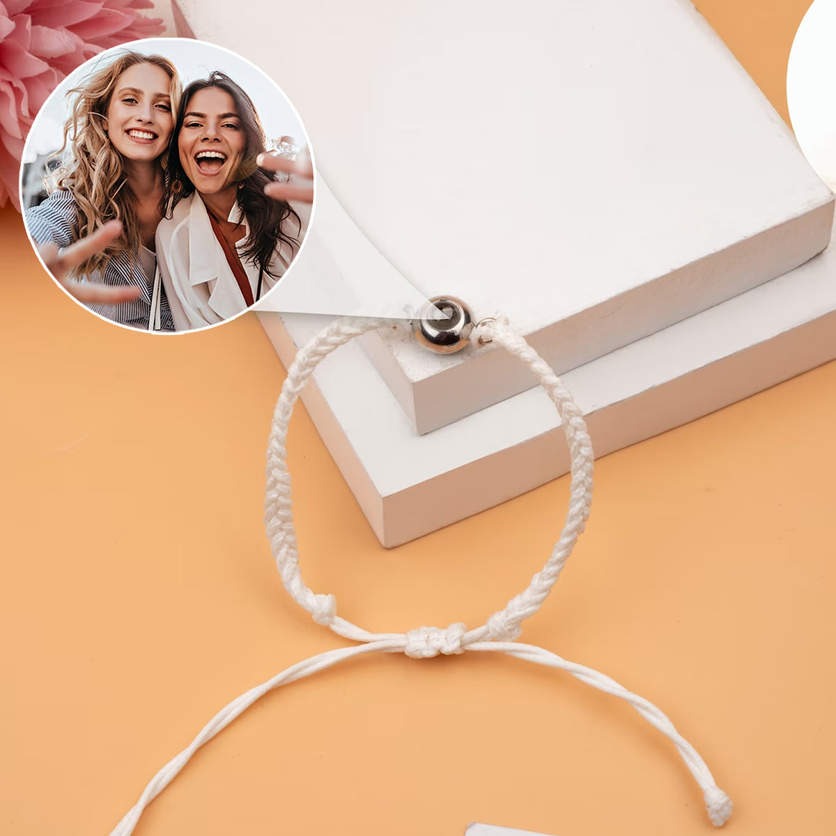 Meilleure amie pour toujours - Cadeau pour une amie - Bracelet à projection personnalisé