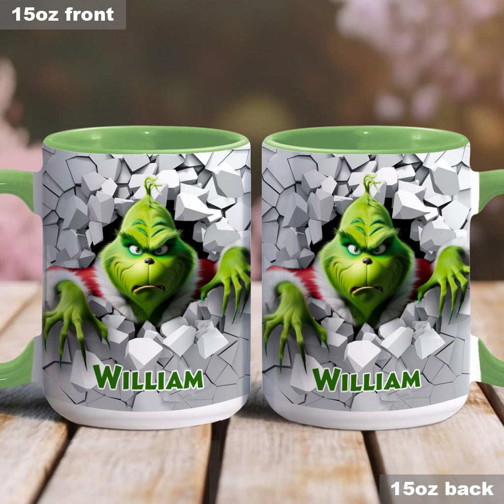 Merry Christmas - Personalized Stole Christmas Accent Mug