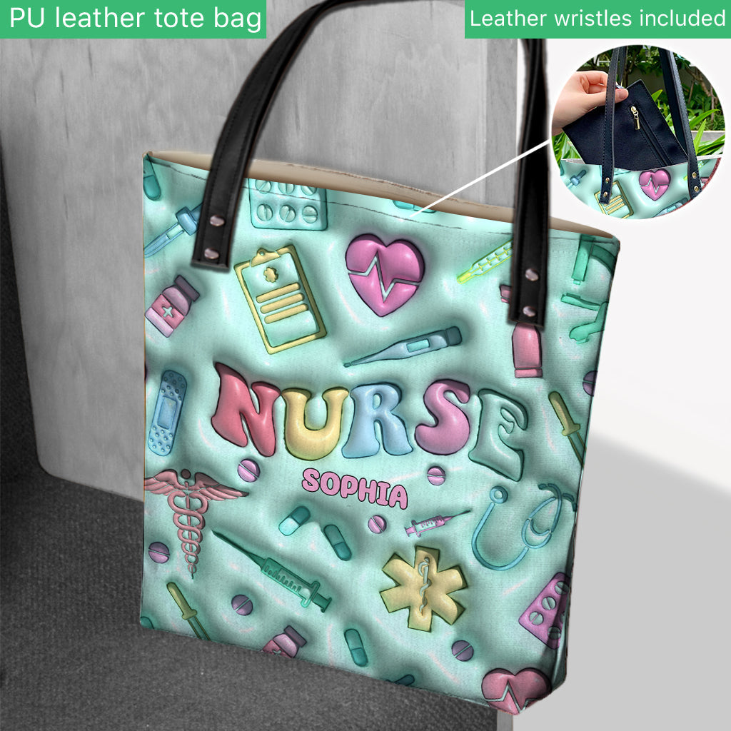 Vie d'infirmière - Sac fourre-tout personnalisé pour infirmière