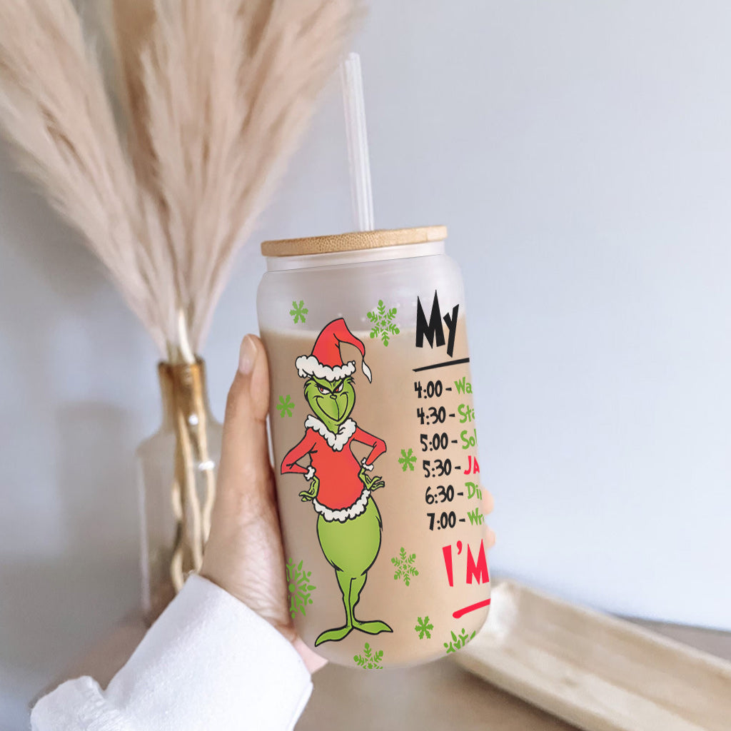 I'm Booked - Stole Christmas Can Glass