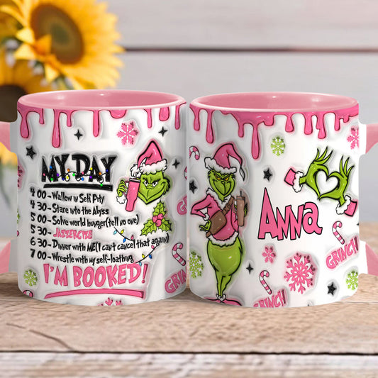 Je suis réservé(e) - Mug de Noël personnalisé avec étole