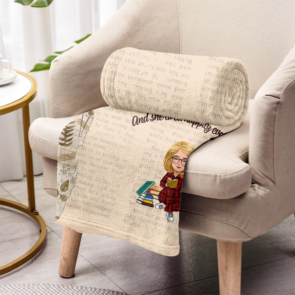 Voici ma couverture de lecture - Cadeau de lecture pour maman, fille, petite amie, épouse - Couverture personnalisée