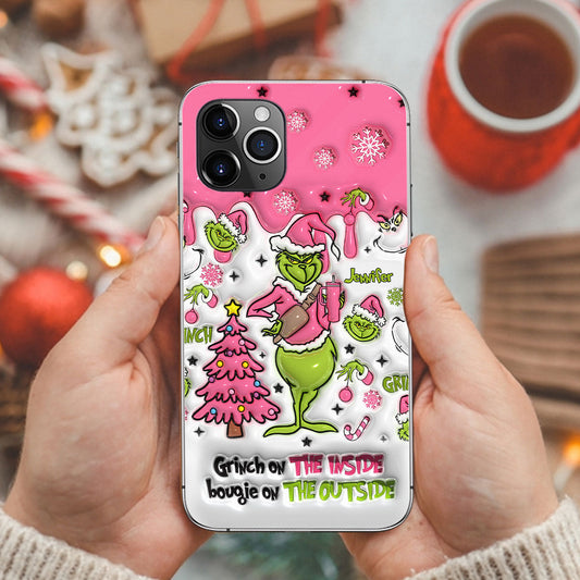 Grinch On The Inside - Personalized Stole Christmas Phone Case