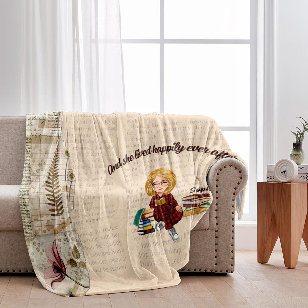 Voici ma couverture de lecture - Cadeau de lecture pour maman, fille, petite amie, épouse - Couverture personnalisée