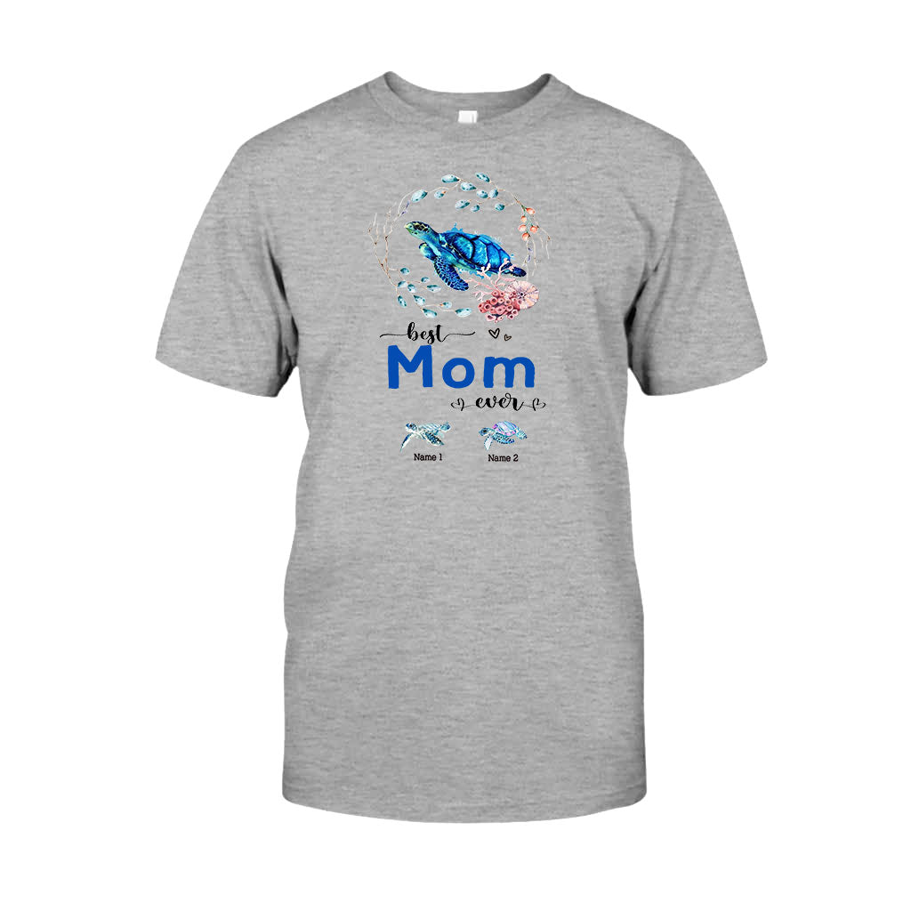 Meilleure mamie du monde - Cadeau tortue pour grand-mère, grand-père, maman, papa, oncle, tante - T-shirt et sweat à capuche personnalisés