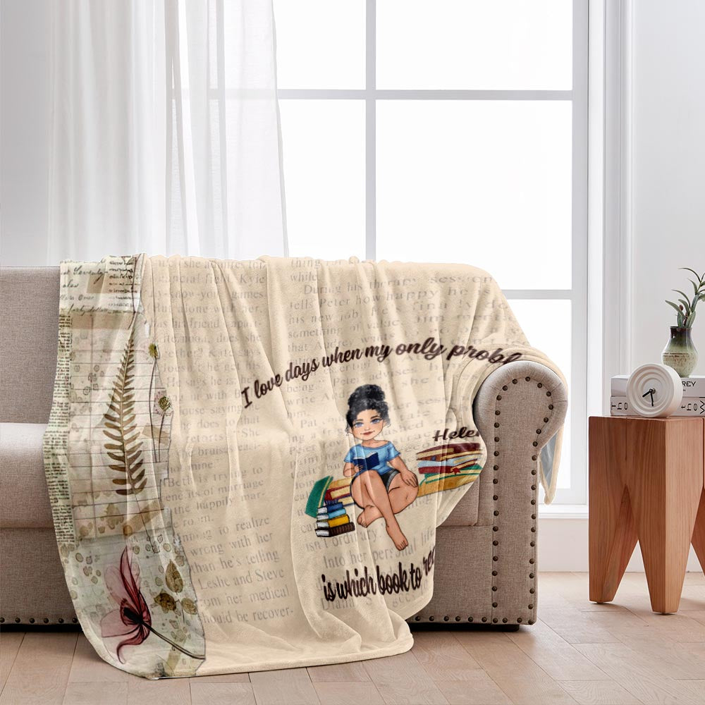 Voici ma couverture de lecture - Cadeau de lecture pour maman, fille, petite amie, épouse - Couverture personnalisée