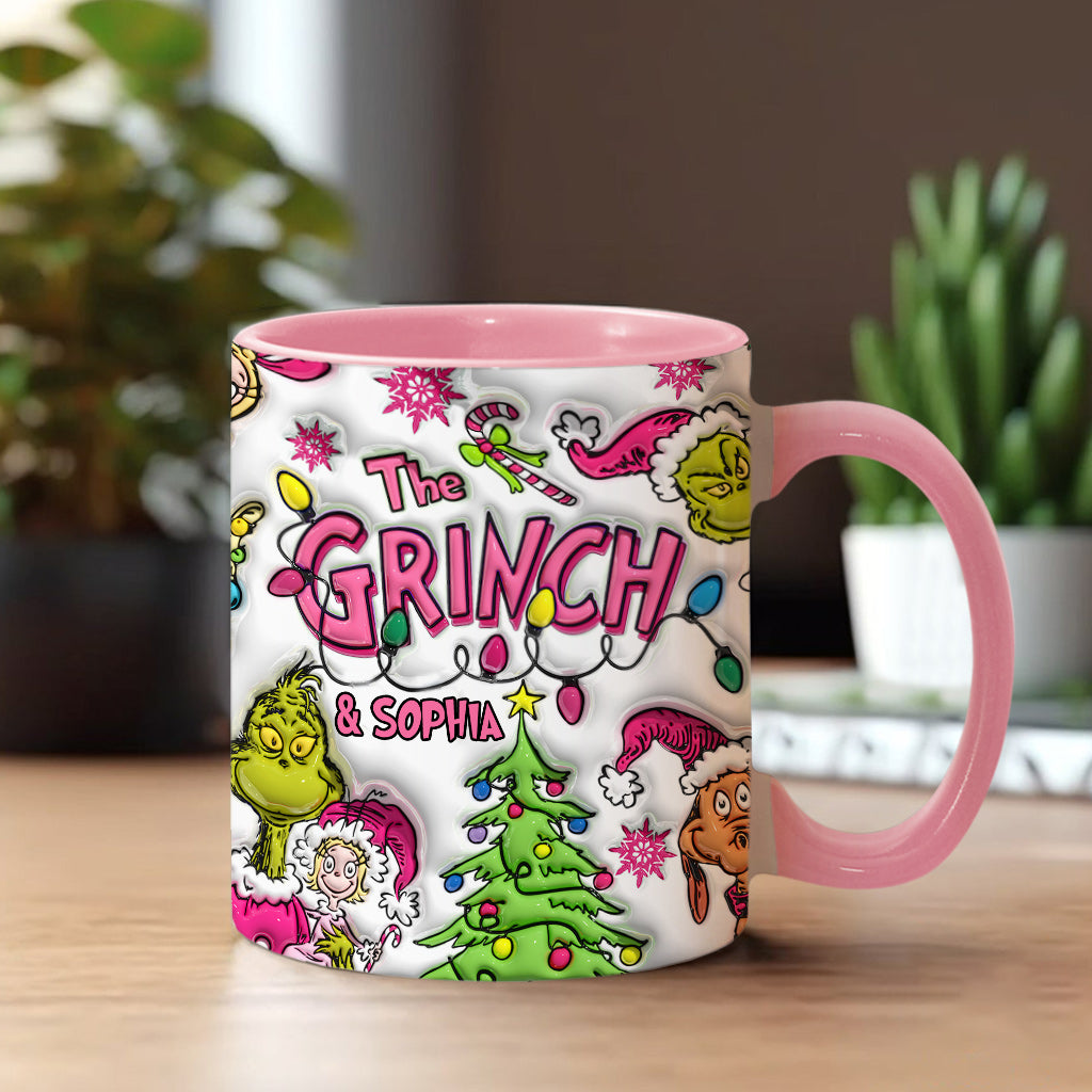 Merry Christmas - Personalized Stole Christmas Accent Mug