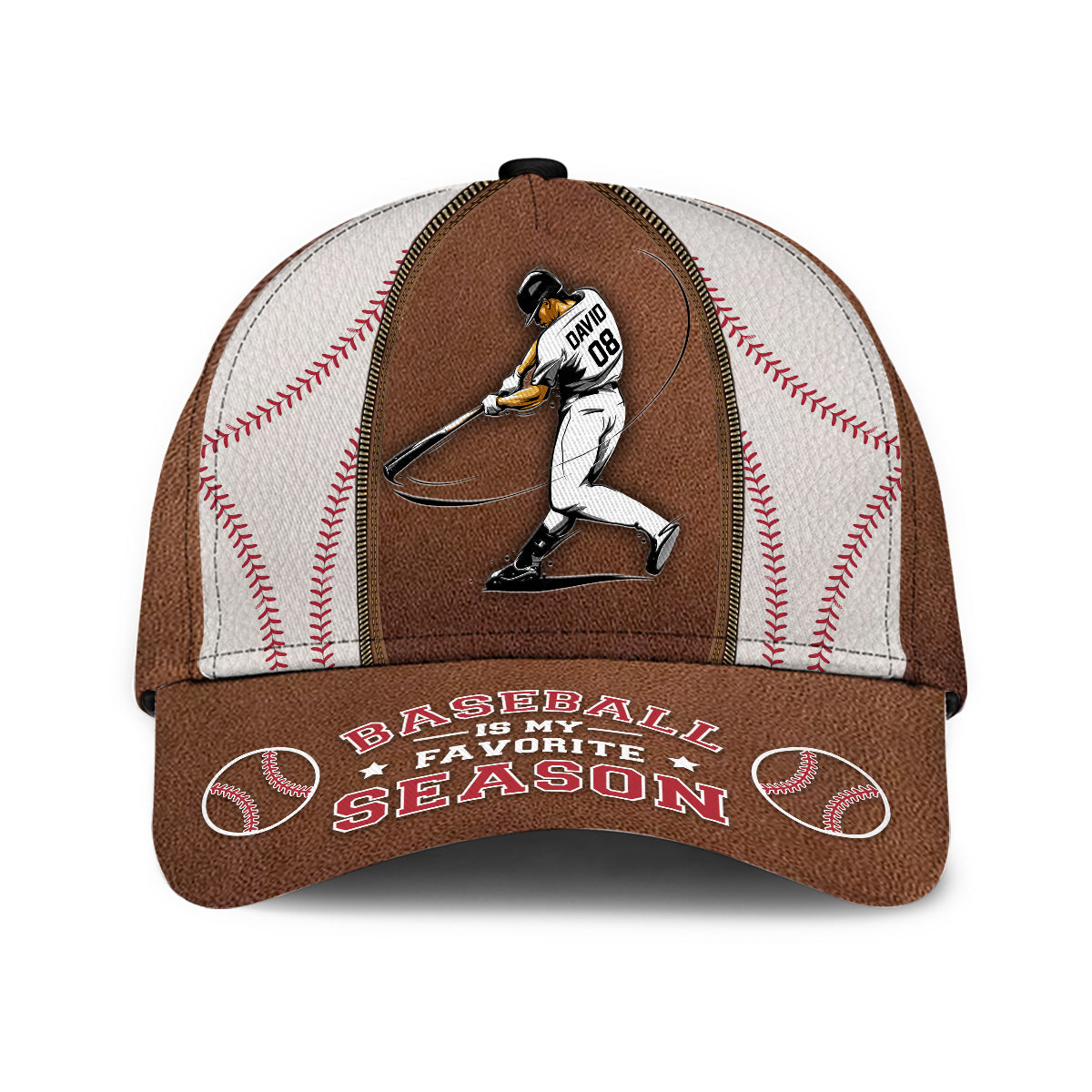 Le baseball est ma saison préférée - Casquette de baseball classique personnalisée