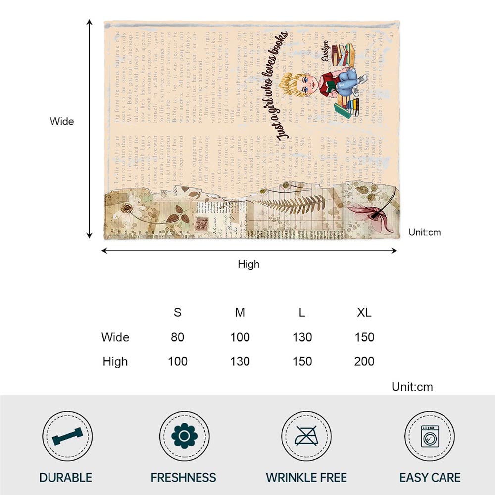 This Is My Reading Blanket - Book gift for mom, daughter, girlfriend, wife - Personalized Blanket