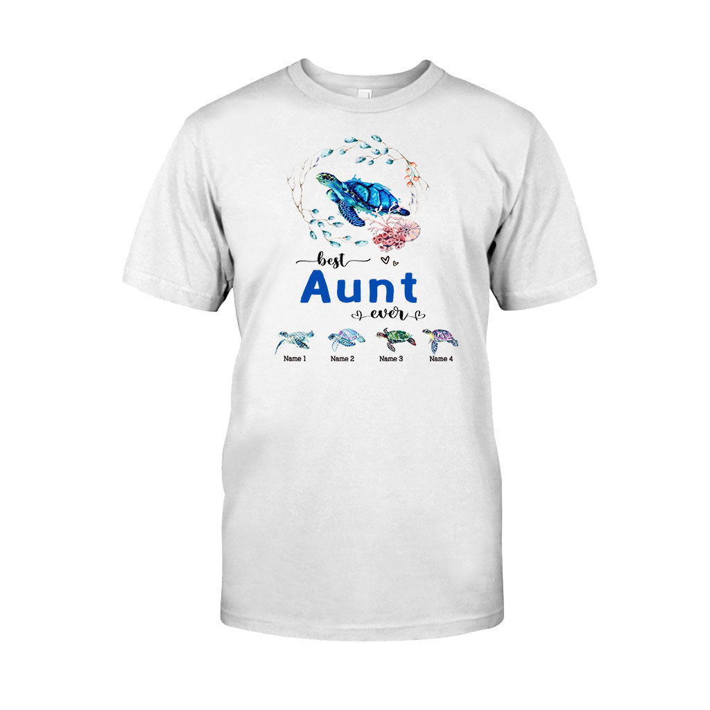 Meilleure mamie du monde - Cadeau tortue pour grand-mère, grand-père, maman, papa, oncle, tante - T-shirt et sweat à capuche personnalisés