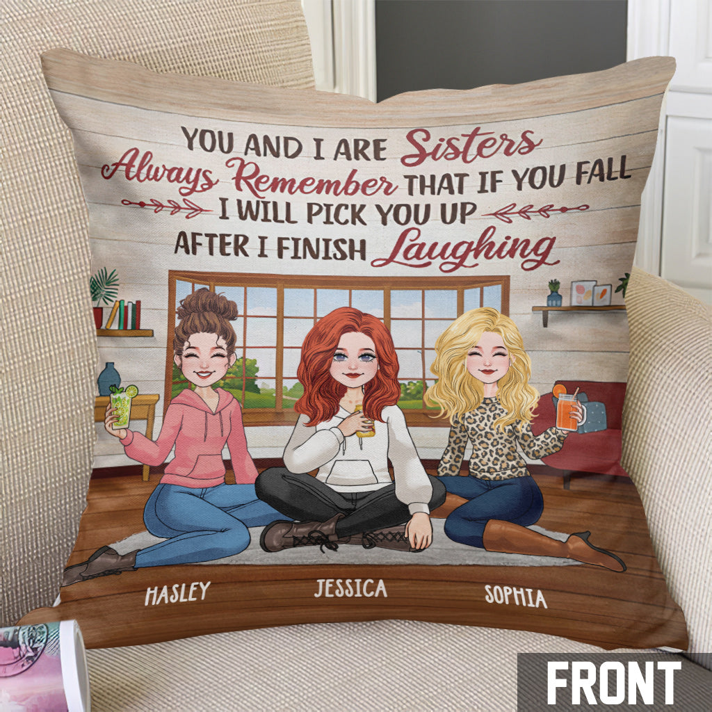 After I Finish Laughing - Personalized Bestie Throw Pillow