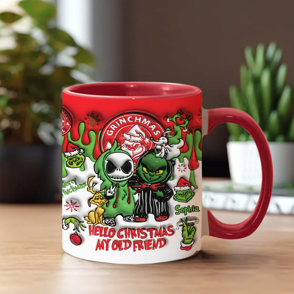 Hello Christmas My Old Friend - Personalized Stole Christmas Accent Mug