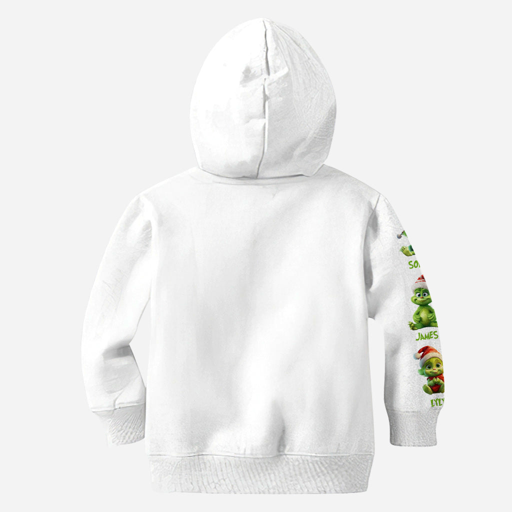 Maman Grinch - T-shirt personnalisé « Fou de Noël »