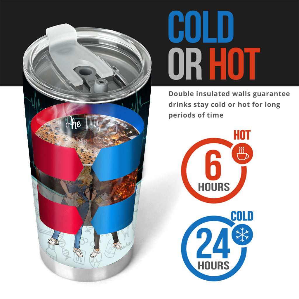 Le travail a fait de nous des collègues - Gobelet isotherme personnalisé pour infirmières