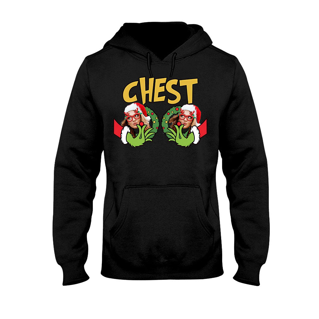 Châtaignes Joyeux Grinchmas - T-shirt et sweat à capuche personnalisés avec étole de Noël
