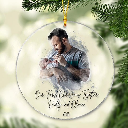 Our First Christmas Together - Personalized Father Ornament