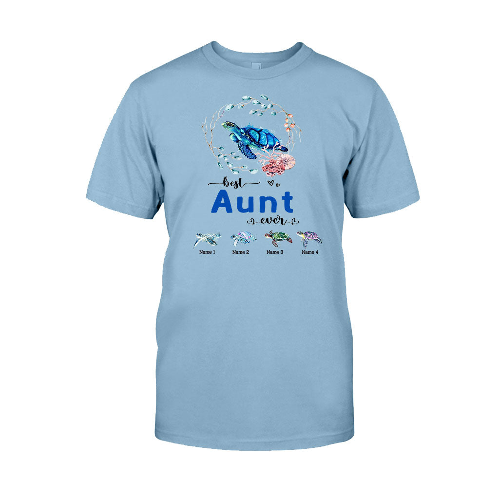 Meilleure mamie du monde - Cadeau tortue pour grand-mère, grand-père, maman, papa, oncle, tante - T-shirt et sweat à capuche personnalisés