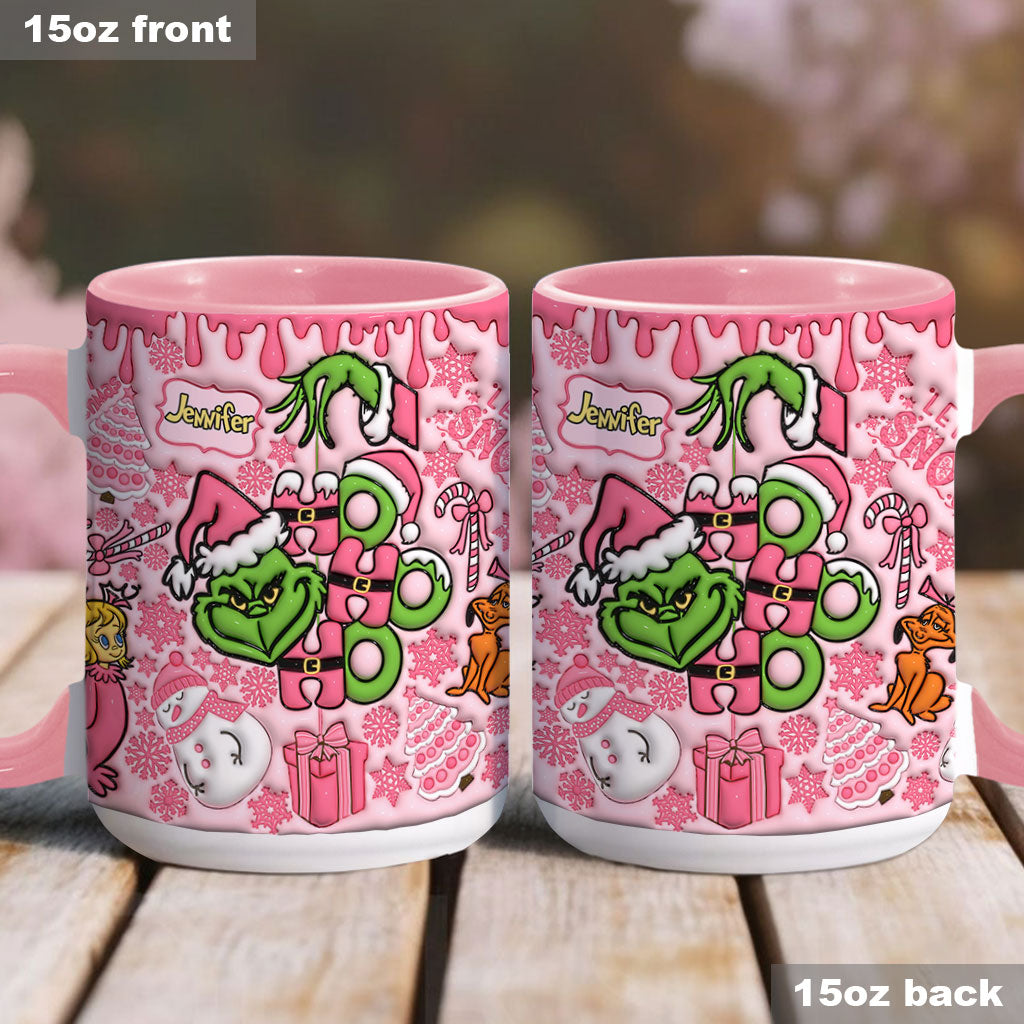 Merry Grinchmas - Personalized Stole Christmas Accent Mug
