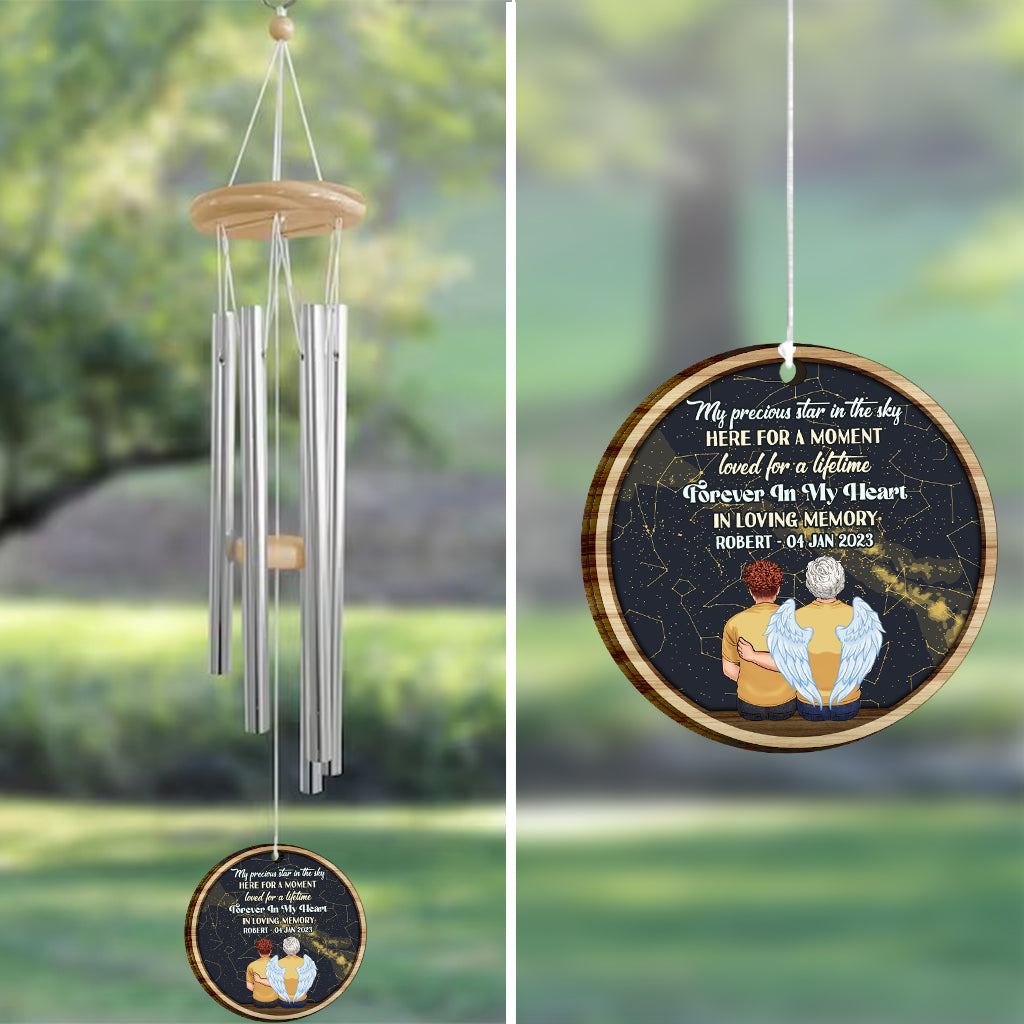 When I Look At The Stars - Personalized Memorial Wind Chime