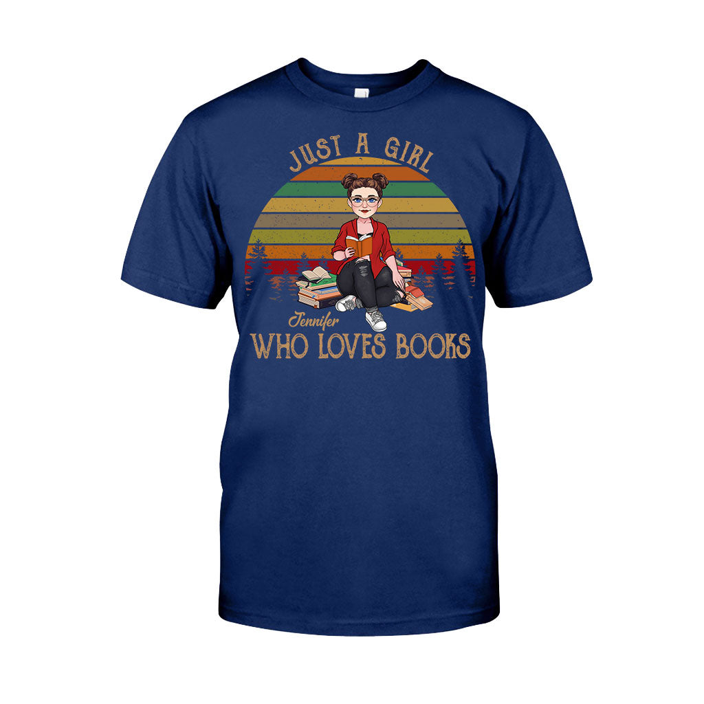 Juste une fille qui aime les livres - T-shirt et sweat à capuche personnalisés « Juste une fille qui aime les livres »
