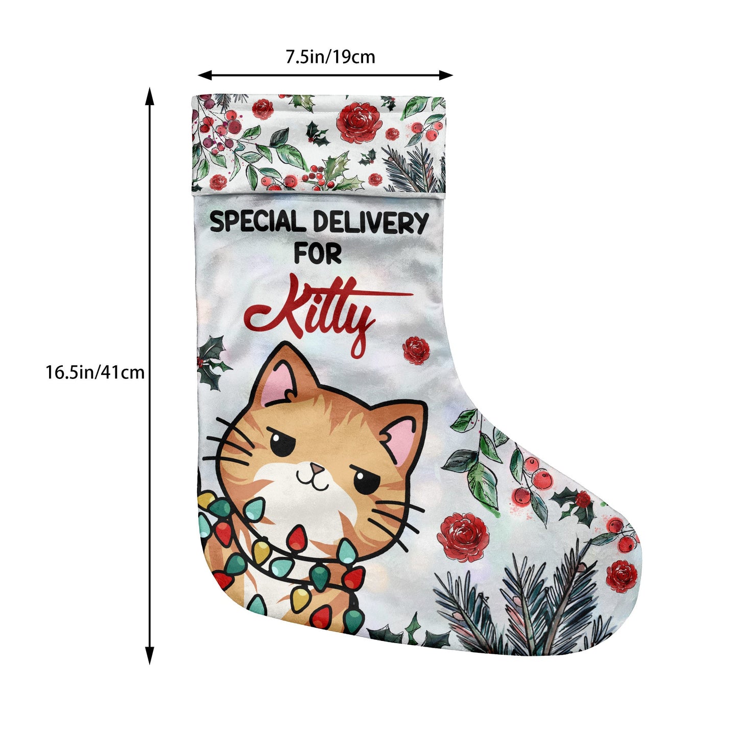 Livraison spéciale - Chaussettes de Noël personnalisées pour chats