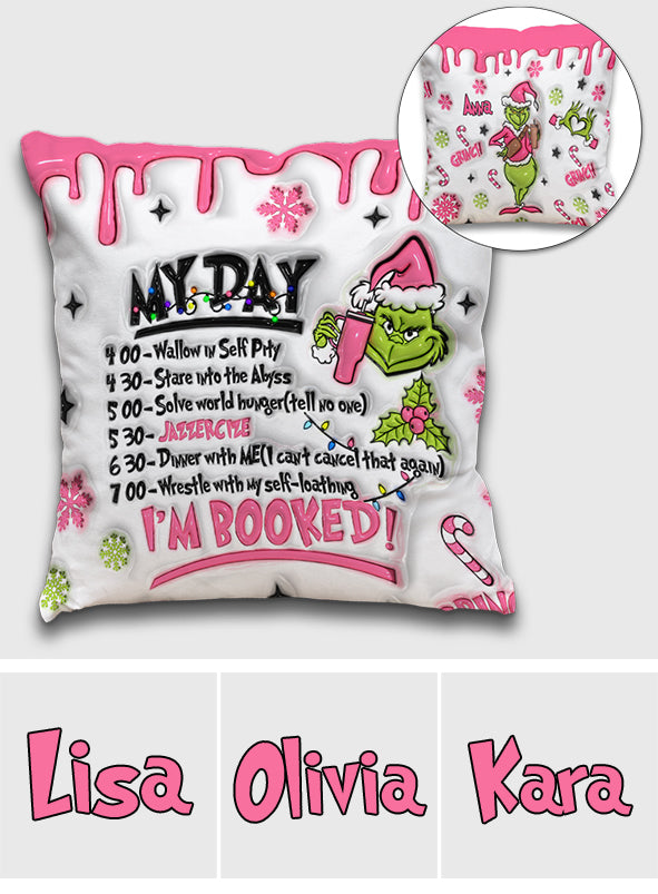 Je suis réservé(e) - Coussin décoratif de Noël personnalisé avec étole